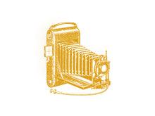 Load image into Gallery viewer, vintage photo camera screen-printed Illustration old books technic engineering technology