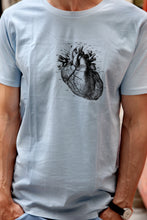 Load image into Gallery viewer, tshirt heart human-body anatomy medicine illustration vintage siebdruck screen-print HQ 1800s