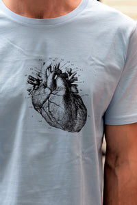 tshirt heart human-body anatomy medicine illustration vintage siebdruck screen-print HQ 1800s