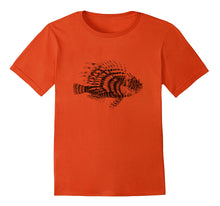 Load image into Gallery viewer, lionfish zoology silkpring vienna handdruck burggasse